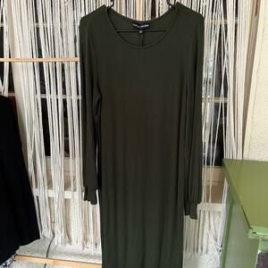 Catherine Malandrino Dark Green Long Sleeve Dress (B)